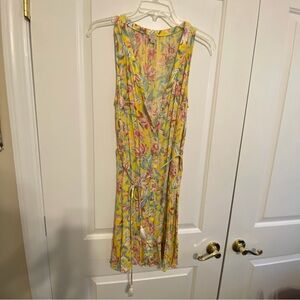 Beach Yellow Floral Dress